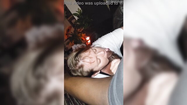 Superhead Bethy sleeping on DrBlack's arm in bed, interracial tease
