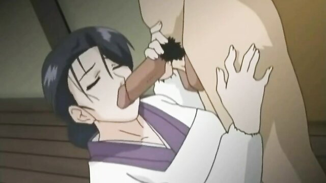 Anime hentai guy sucking thick black cock in Mistreated Bride 2 HMV