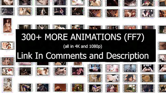 Tifa Lockhart FF7 300+ hot F/F animations in 4K 1080p