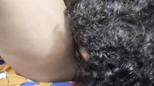 Mallu couple first night closeup: Indian wife saree blouse pulled down, sucking hubby's cock