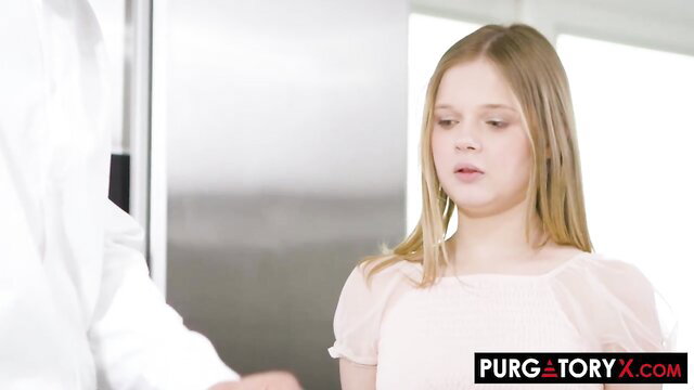 Coco Lovelock in pink dress with Alex Legend PurgatoryX HD