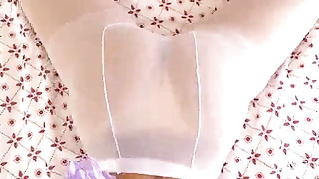 Kathia Nobili in sheer blouse with plunging neckline, elegant blowjob queen tease
