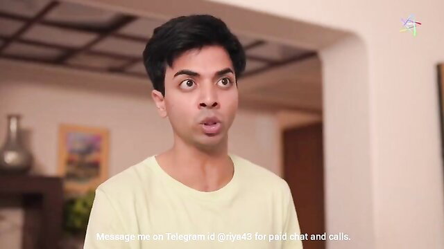 Shocked young Indian man in yellow tee, Asian MILF oral tease thumbnail