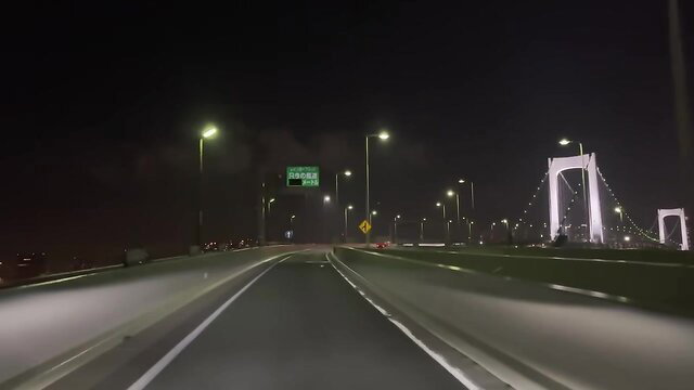 Night bridge drive Tokyo, Clea Gaultier Margot Dulac Sex Friends 2025