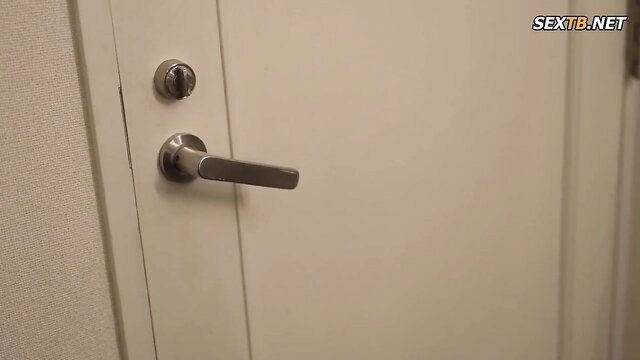 Yuriko Takazono pregnant mother-in-law door handle tease