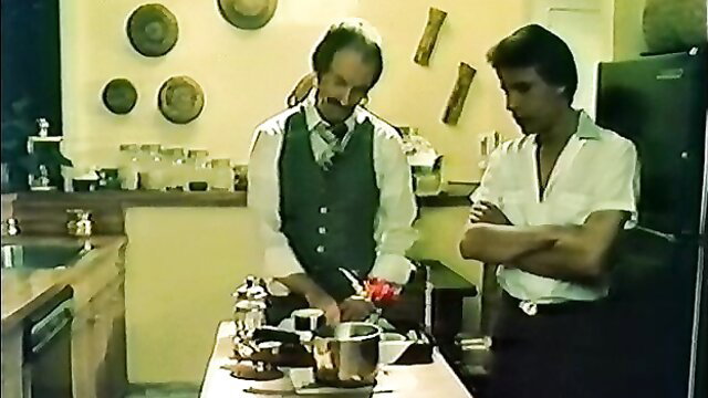 Two men cooking in kitchen, 1981 classic gay porn thumbnail Beyond Your Wildest Dreams
