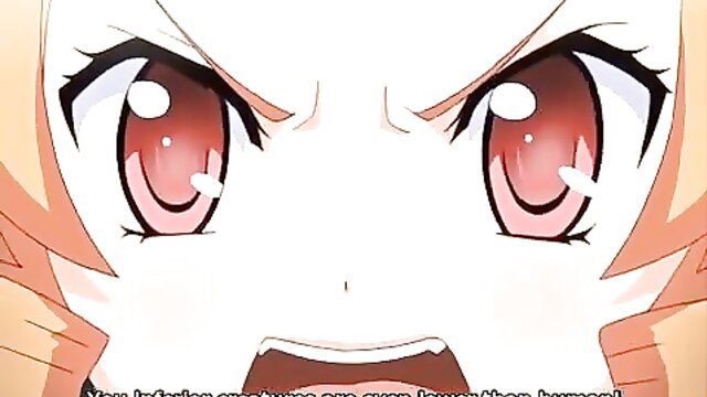 Angry redhead anime princess glares intensely close-up