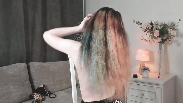 Bezuya young 18 skinny bigboobs topless back view long hair