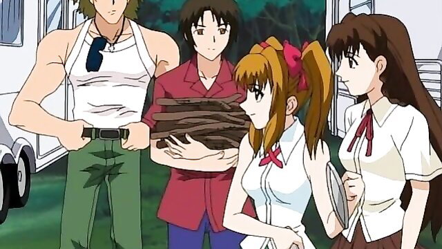 Black Widow anime teens Asuka Rei Misato Kaji hentai group by RV