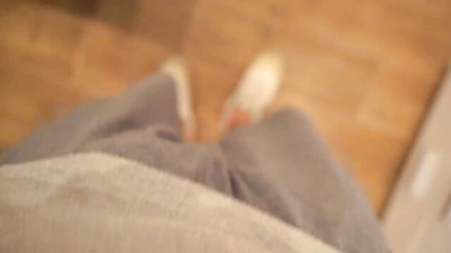 Yoginiii's thick ass in grey sweats and white sneakers POV