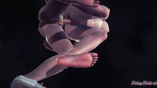 POV Boa Hancock nude foot fetish pose in One Piece hentai