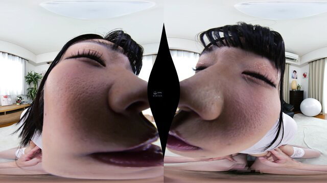 Two women kissing in VR