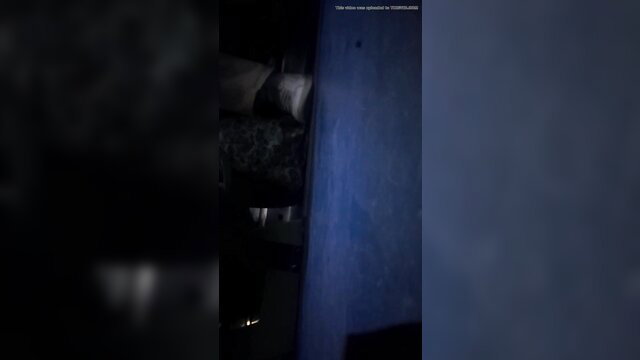 Blurry candid night bus scene with woman in dark clothes, ants hidden