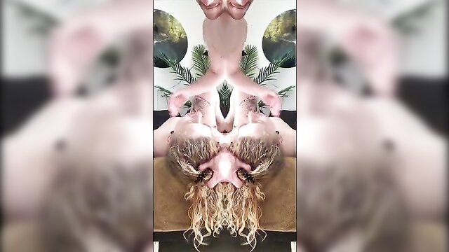 Maryjane Auryn blonde babe in surreal nude artistic pose