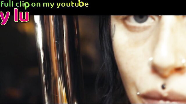 Anuskatzz seductive closeup in Lily Lu banana ASMR video thumbnail