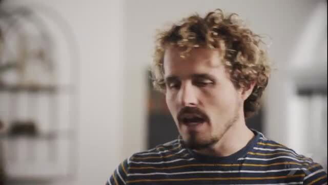 Cory Chase curly haired man talking in striped shirt MissaX