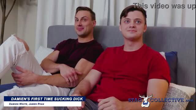 Damien White and James Ryan gay first time oral scene thumbnail
