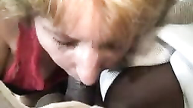 MILF Amy Joy closeup blowjob on huge black cock IR