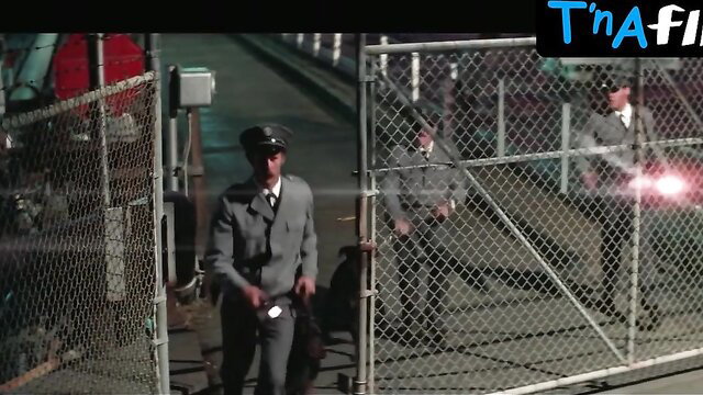 Fiona Fullerton sexy scene with cops at gate in A View To A Kill