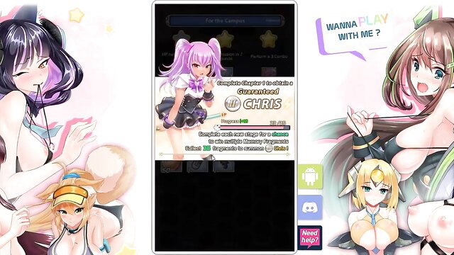 Project QT hentai game girls nude busty waifus phone app promo