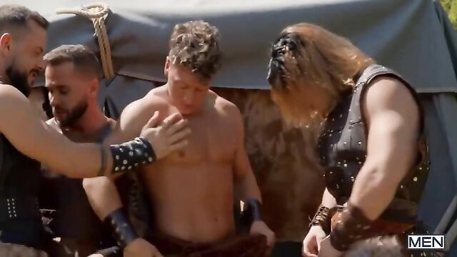 Malik Delgaty, Tyler Berg, Sir Peter barbaric threesome orgy