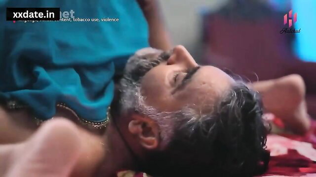 Indian Bhabhi 18 tits mind-blowing action, older man lying nude