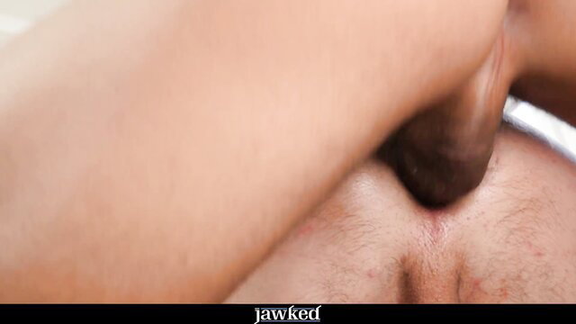 Roque Rems closeup anus and ass flexed in rough dildo ride