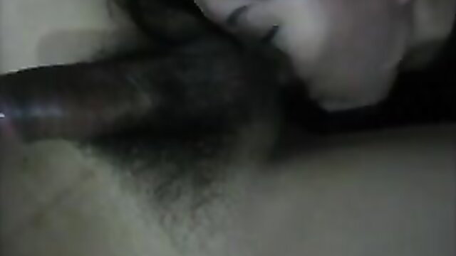 Korean GF greedily sucks dick and balls closeup
