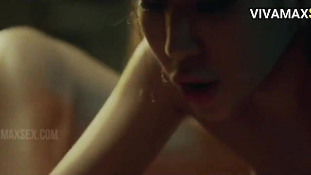 Lady Guard 2024 Vivamax closeup of aroused Filipina star's wet lips and face