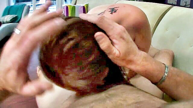 Autumn Kline teen kneels sucking cock closeup blowjob