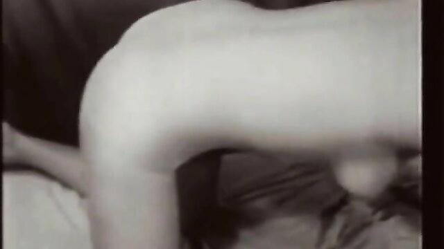 Vintage stag film woman in doggy style exposing pussy and ass closeup