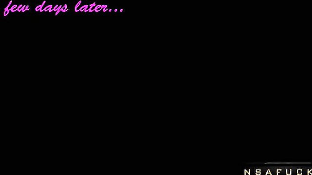 Few days later pink text on black NSFW thumbnail