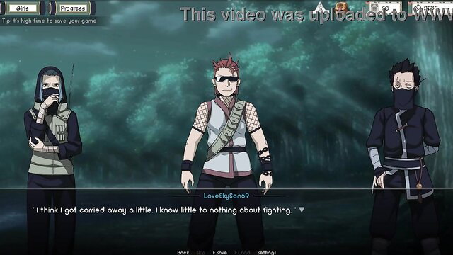 Naruto hentai: Ino, masked kunoichi, redhead ninja trained hard anal threesome