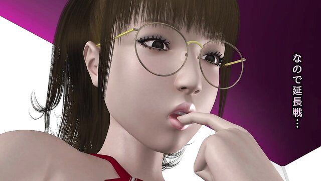 Izumi Kasahara in glasses teases with finger on lips, JAV style