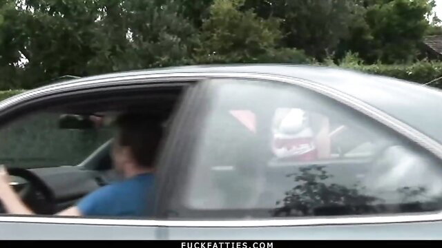 Delilah Black ebony BBW in car sex trouble FuckFatties