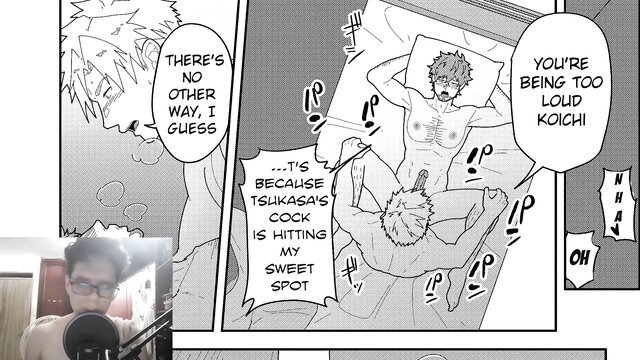 YaoiMangaASMR tops Koichi in intense TSUKASA JAV gay sex scene