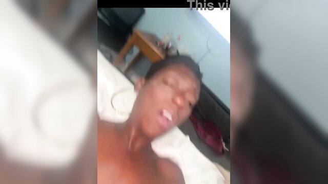 Black stepmom sucking stepson BBC in tub closeup