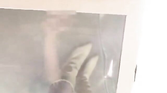 Blurry JAV glory hole: Japanese guy's cock jerked by random women