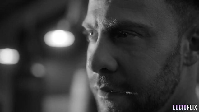 Lucid bull intense gaze in Lucidflix scene with Gianna Dior