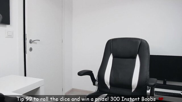 Chaturbate girl haileygrx in office chair webcam striptease