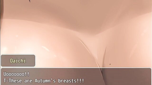 Daichi gropes Autumn's huge pale tits in Shrink Hotel closeup