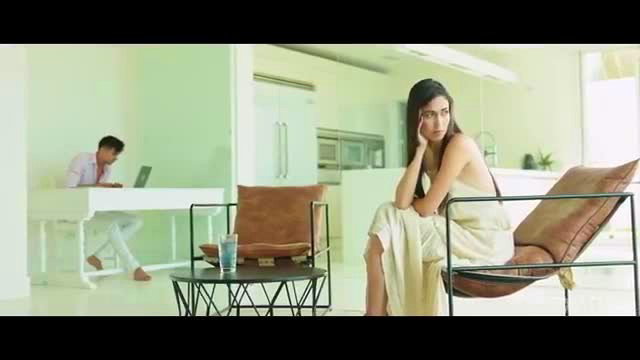 Sandralyd in elegant white dress, sultry pose on chair in Sandralyd - Don't Again