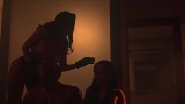 Ava Mendez nude silhouette dominating Ada Hermosa & Aubrey Avila threesome