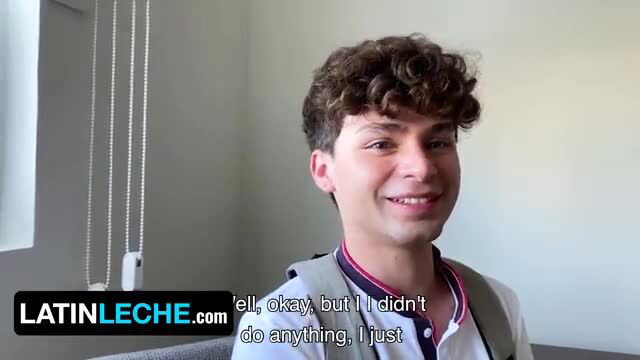 Cute John Davei smiles at camera for Latin Leche