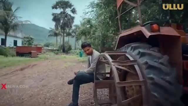 Sunaina Bhabhi sitting on tractor in hot Indian web series