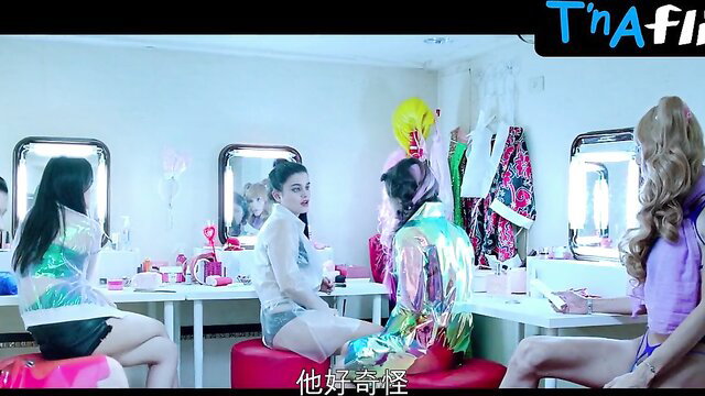 Louise Grinberg underwear scene with hot Asian girls in dressing room