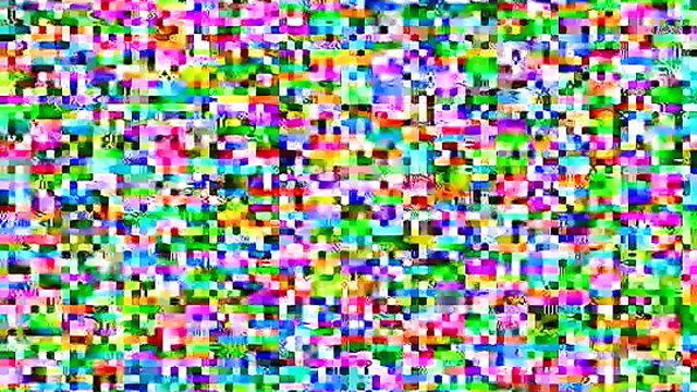 Joeena Juggs BBW big tits closeup in colorful glitch art thumbnail