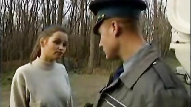 Denise La Bouche with corrupt cop in woods, Police Corruption
