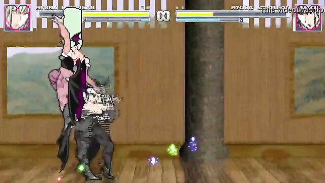 Mugen hentai ryona: Morrigan vs Morrigan catfight, brutal beating action