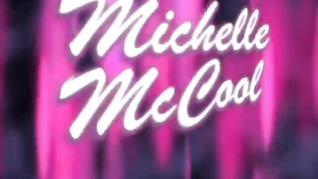 Michelle McCool neon Titantron logo glowing pink